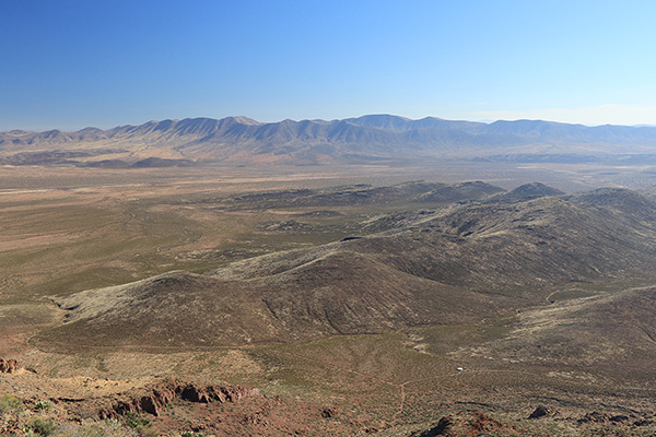 Looking east across the Whitlock Valley towards Whitlock Peak from Javelina Peak (2018-12-03)