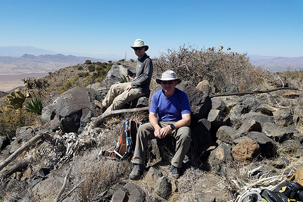 Matthias and Scott on the summit of Whitlock Peak