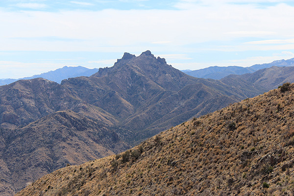 Cochise Head from the north summit of Wood Mountain