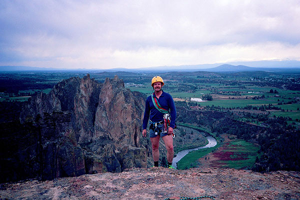 Paul at the top of Monkey Face