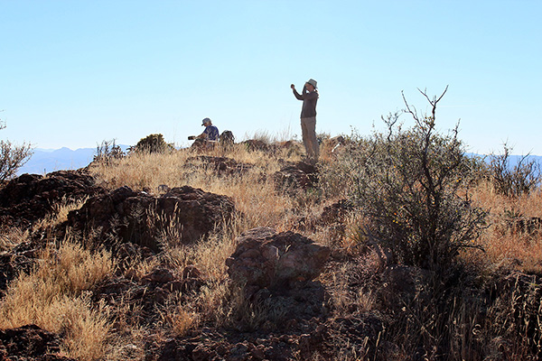 Scott and Matthias on the Gila Peak summit