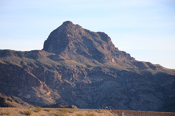 The rock rib I climbed rises from the right to the left towards the summit