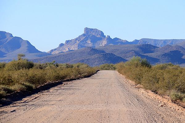 Kino Peak from Bates Well Road