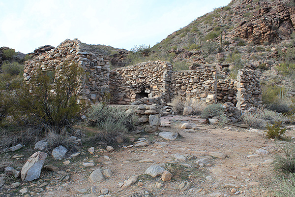 On my hike out I paused at and admired the stone ruins