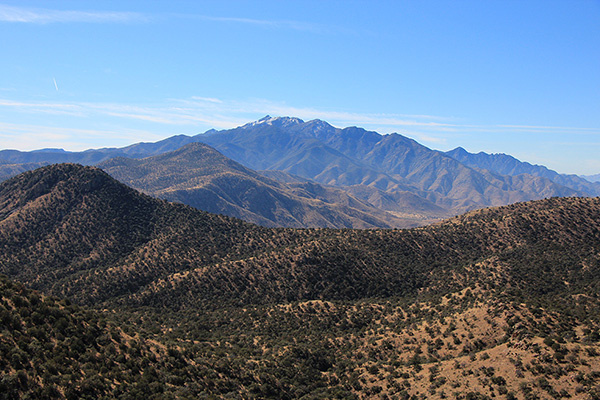 Mount Wrightson from the summit of Santa Rita Peak 6280+