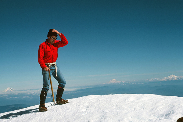 Paul on the summit of Mount Hood (July 1977)