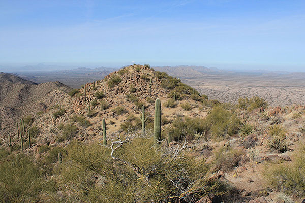 The view of the northwest summit from the southeast summit