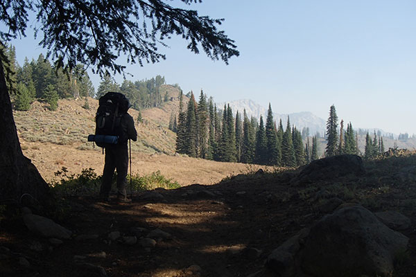 Paul on the Summit Point Trail (Larry Luehring photo)