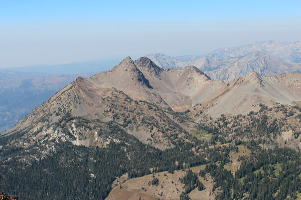 Krag Peak from the summit of Red Mountain