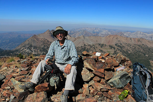 Larry on the Red Mountain summit
