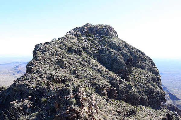 The summit of Diaz Peak from the false summit