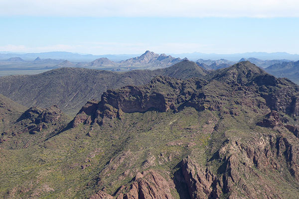 Pinkley Peak to the southeast from Kino Peak