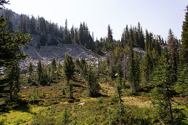 Approaching the South Ridge of Ruby Peak from the Silver Creek Basin