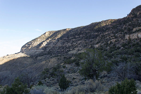 The Black Mesa highpoint lies on the plateau high above the Yazzie Trail