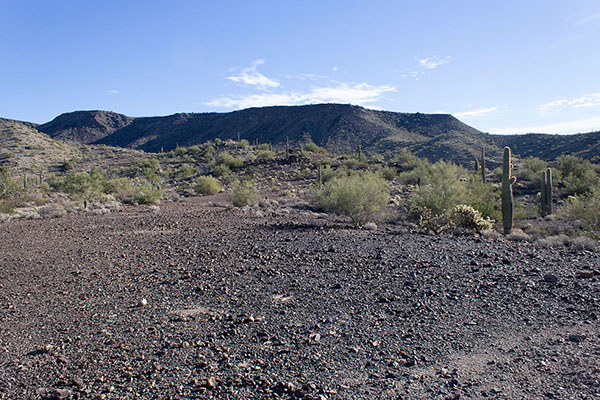 Black Mesa to the east from Road BLM-0059