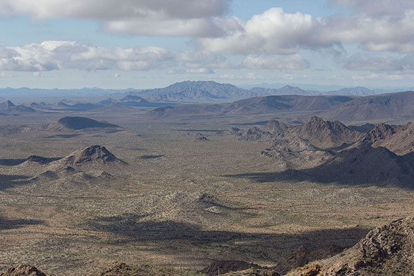 Quitovaguita Benchmark, the highpoint of the Agua Dulce Mountains