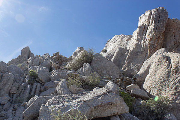 Once across the ledge we had a short climb to the summit