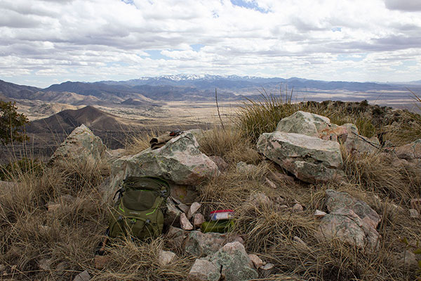 Finally, I arrive at the Bowie Mountain summit