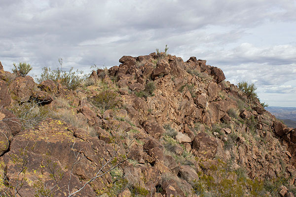 The Sawyer Peak summit ridge