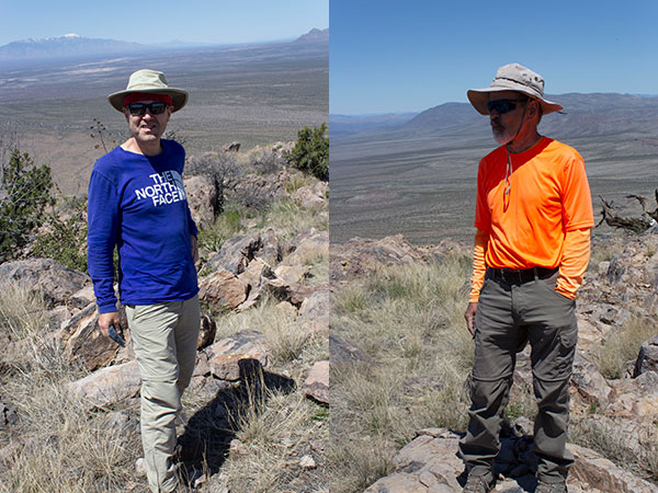 Matthias Stender and Wade Luther on the Orange Butte summit