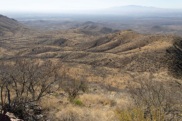I start my descent of the Southwest Slope