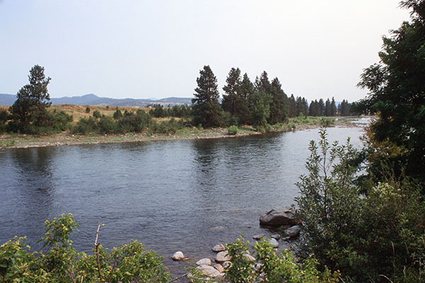 Spokane River east of Spokane, Washington