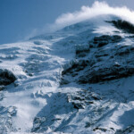 Volcán Chimborazo after storm from Refugio Edward Whymper