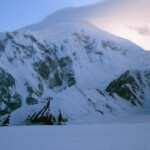 Mount Foraker in the evening, from Denali Base Camp (landing strip)
