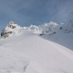 Approaching Crater Rock and the Devils Kitchen on the South Side of Mount Hood