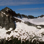 Mount Buckner and Ripsaw Ridge from Mount Logan slopes